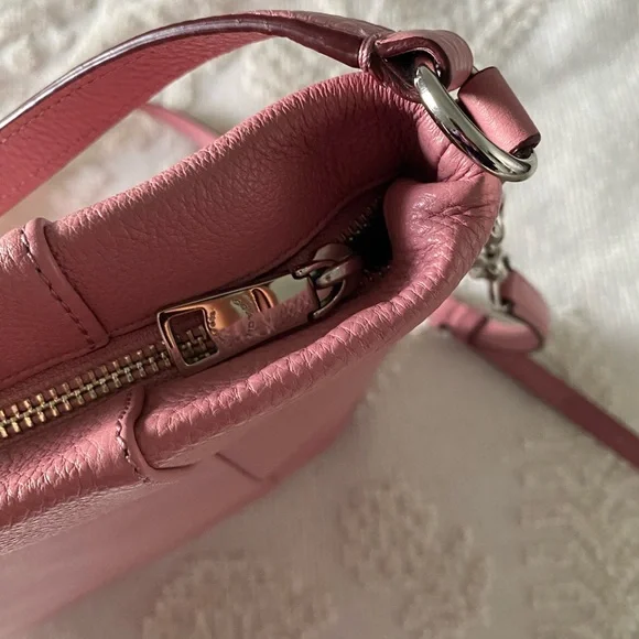 Coach Pink Leather Shoulder Bag - Picture 7 of 10